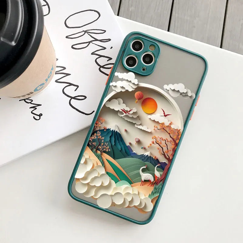 iPhone Creative Mountains 2 Shockproof Cover
