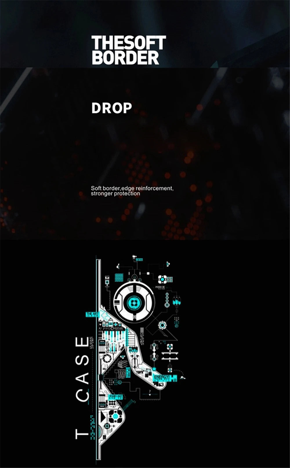 iPhone Voice-activated Luminous Phone Case LED Light Up Protective Back Cover