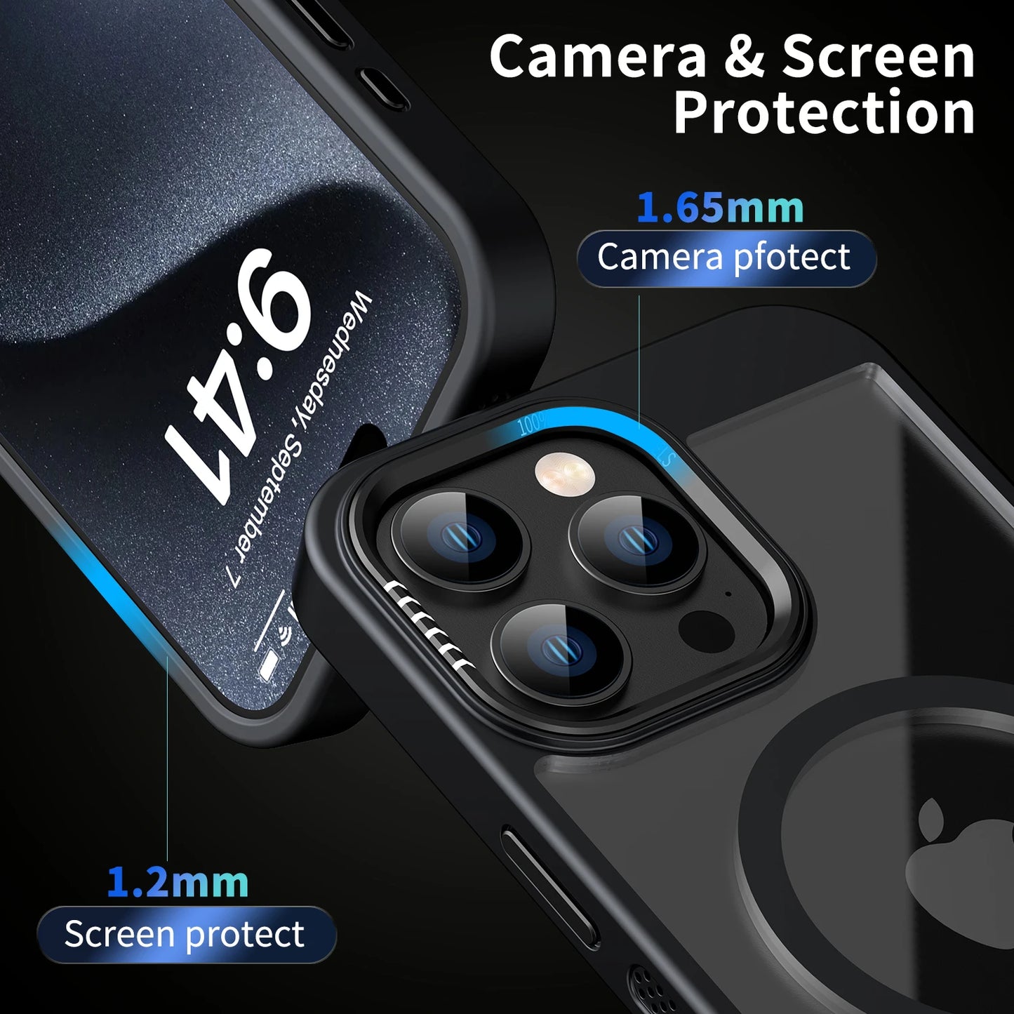 iPhone Magnetic Metal Frame Bumper Protection