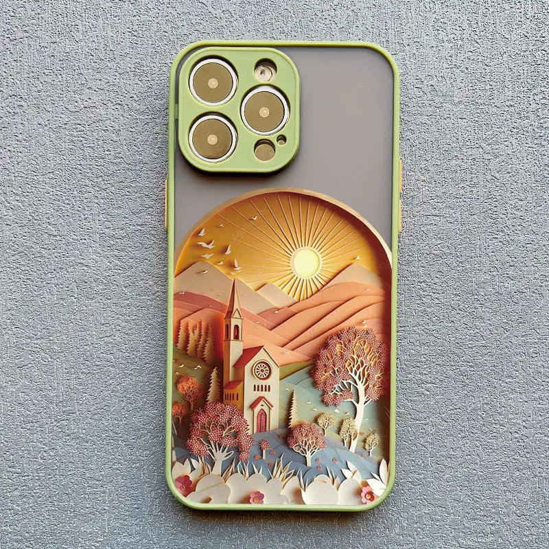 iPhone Creative Mountains Back Cover