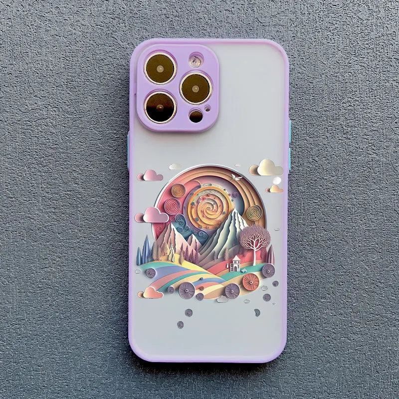 iPhone Creative Mountains Back Cover