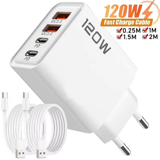 120W Phone Charger USB Type C Wall Adapter