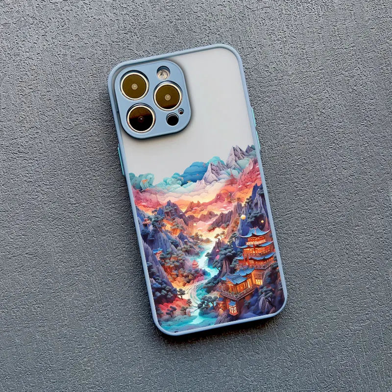 iPhone Creative Mountains 2 Shockproof Cover