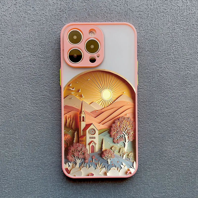 iPhone Creative Mountains Back Cover