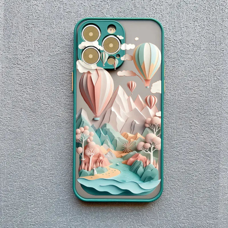 iPhone Creative Mountains Back Cover