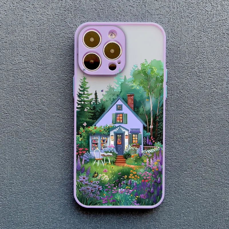 iPhone Forest Tree Bookstore Phone Covers