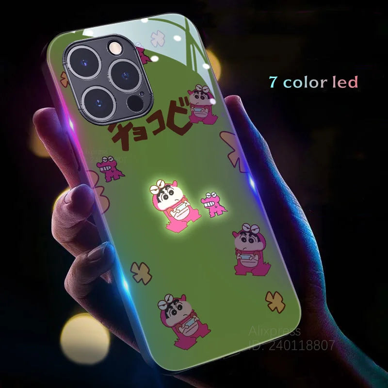iPhone Crayon ShinChan LED Flash Back Cover