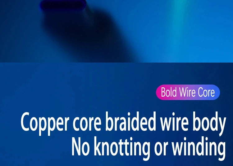 6A Super Fast Charging Colorful Light Data Cable A Drag Three RGB Breathing Gradient Car Charging Cable USB 3 In 1 Universal