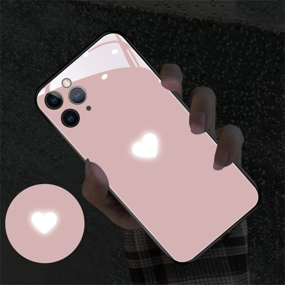 Samsung Cute Love Heart LED Case