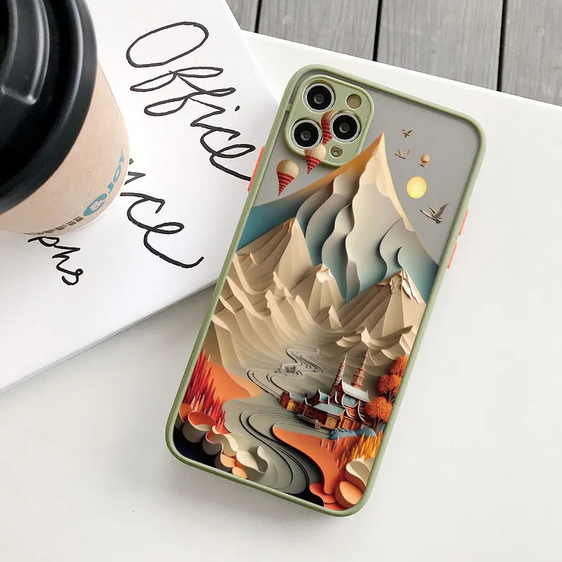 iPhone Creative Mountains 2 Shockproof Cover