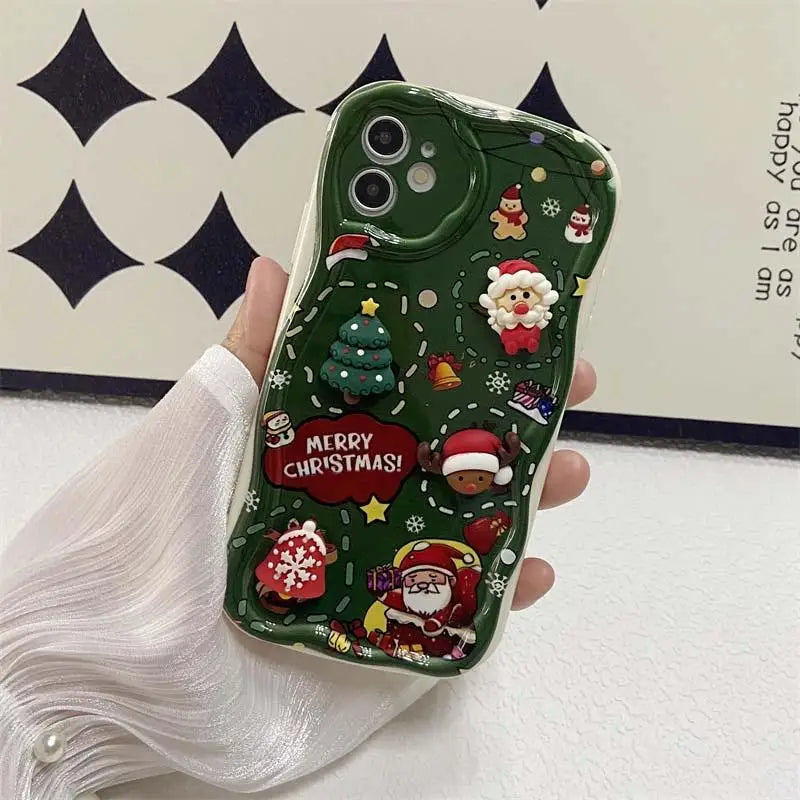 Xiaomi Redmi 3D Santa Claus Elk Christmas Tree  Back Cover
