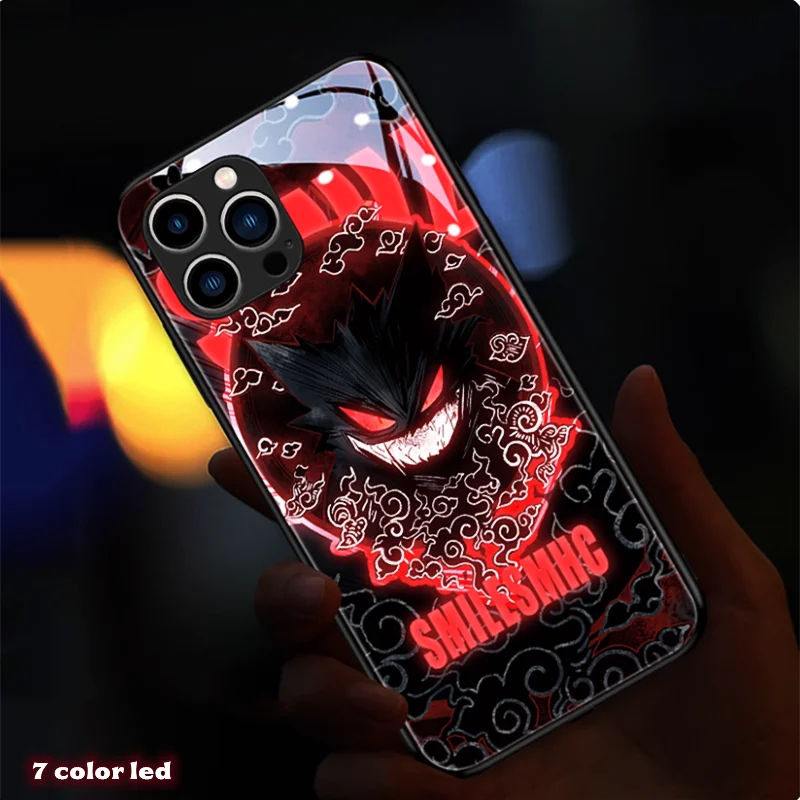 iPhone Anime Gengar LED Flash Phone Case Cover