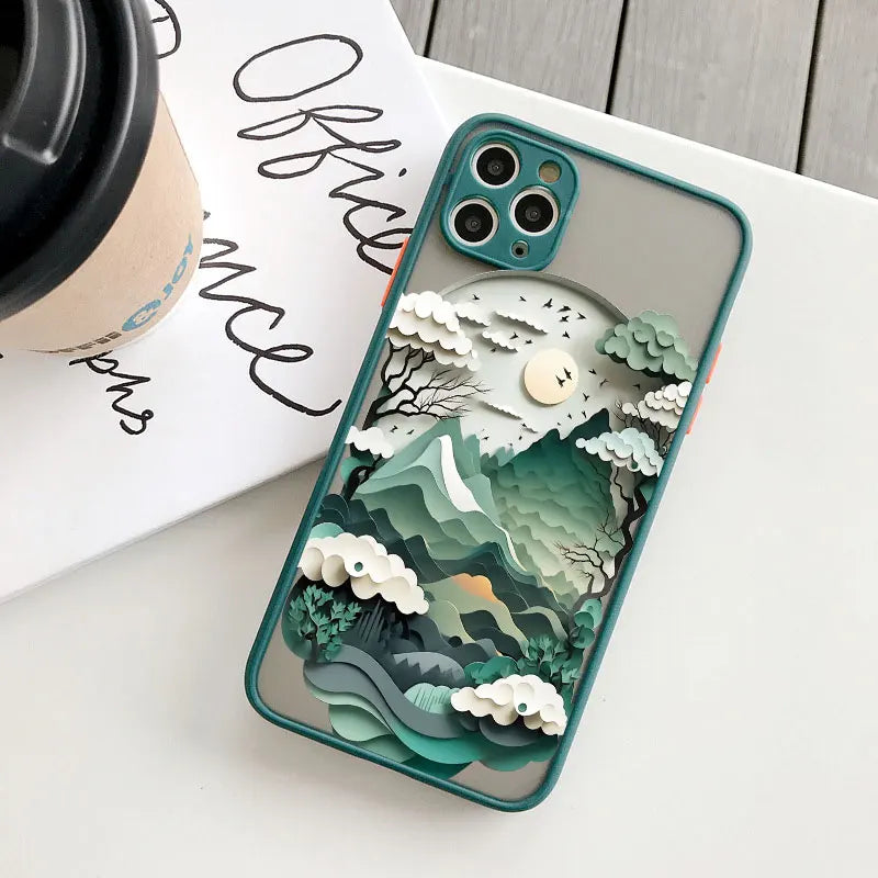 iPhone Creative Mountains 2 Shockproof Cover