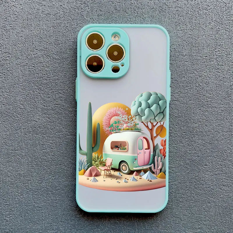 iPhone Creative Mountains Back Cover
