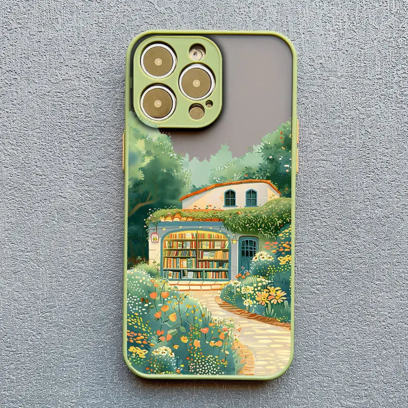 iPhone Forest Tree Bookstore Phone Covers