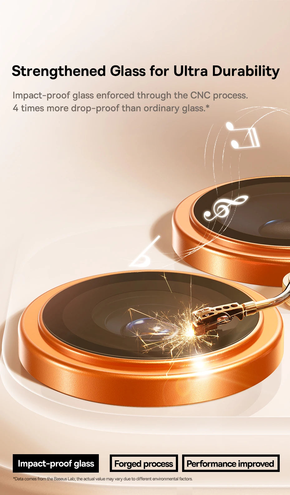 Baseus iPhone 17 Camera Lens Protectors Anti-Reflection Clear Display Corning