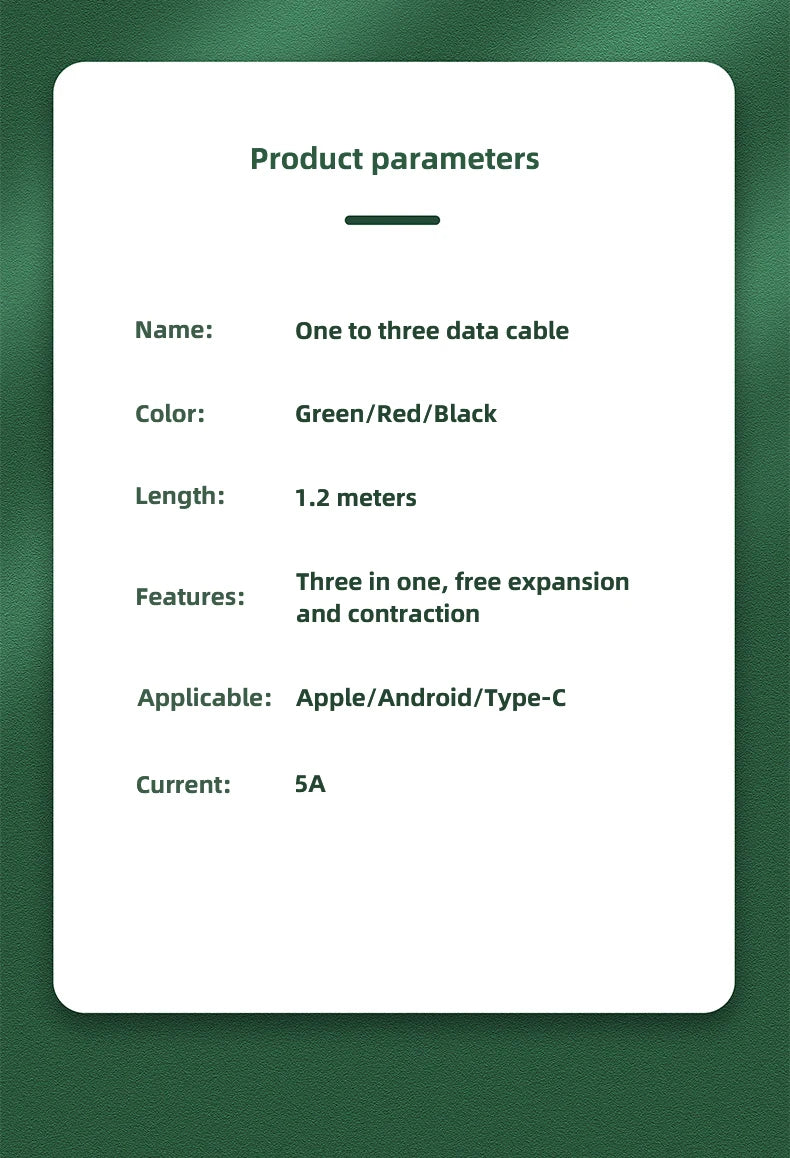Car fast charging cable