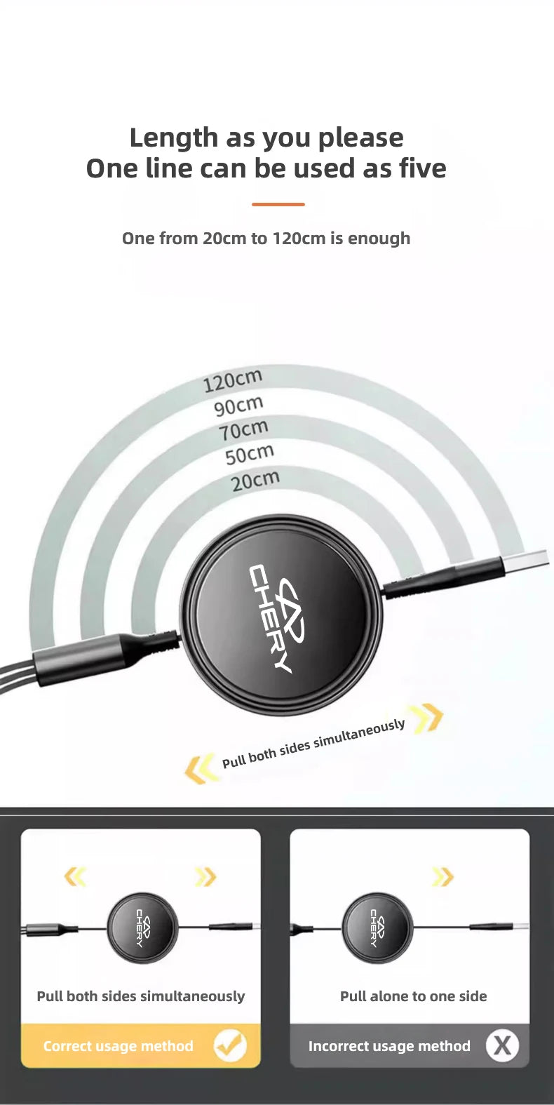 Car fast charging cable