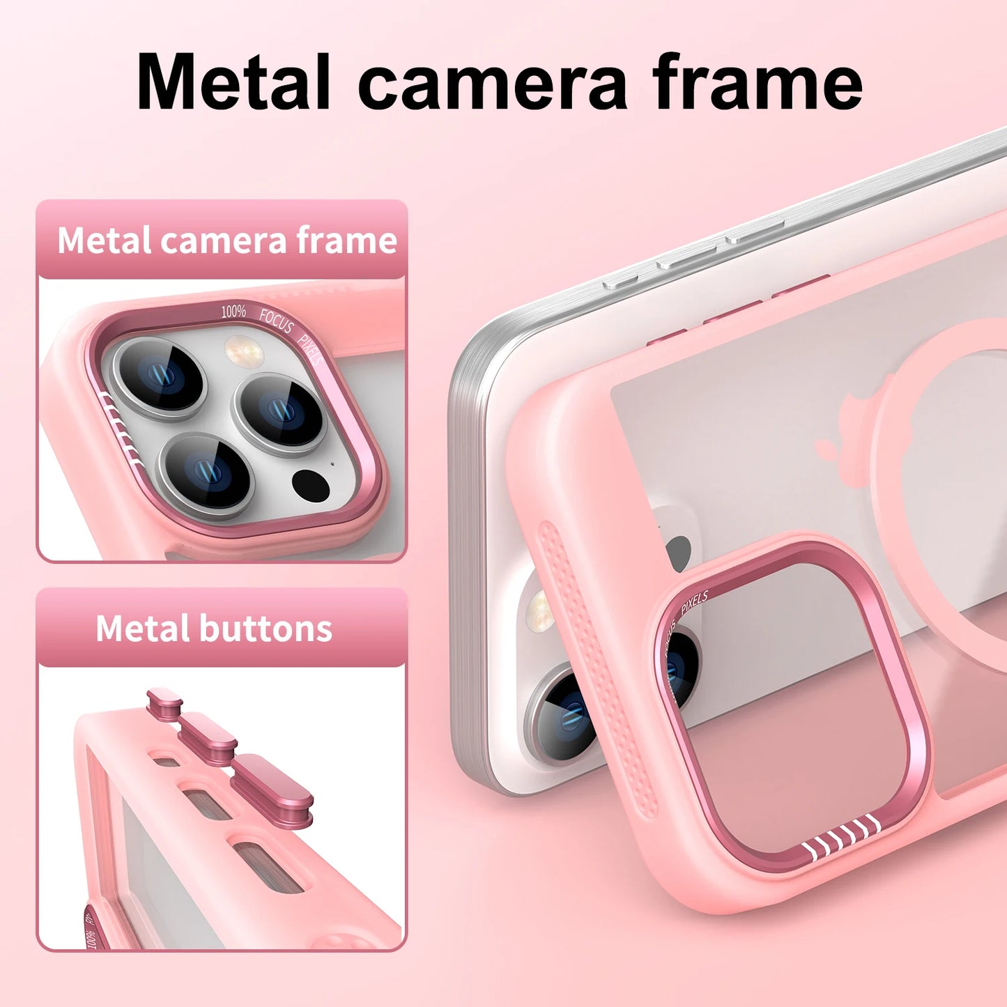 iPhone Magnetic Metal Frame Bumper Protection