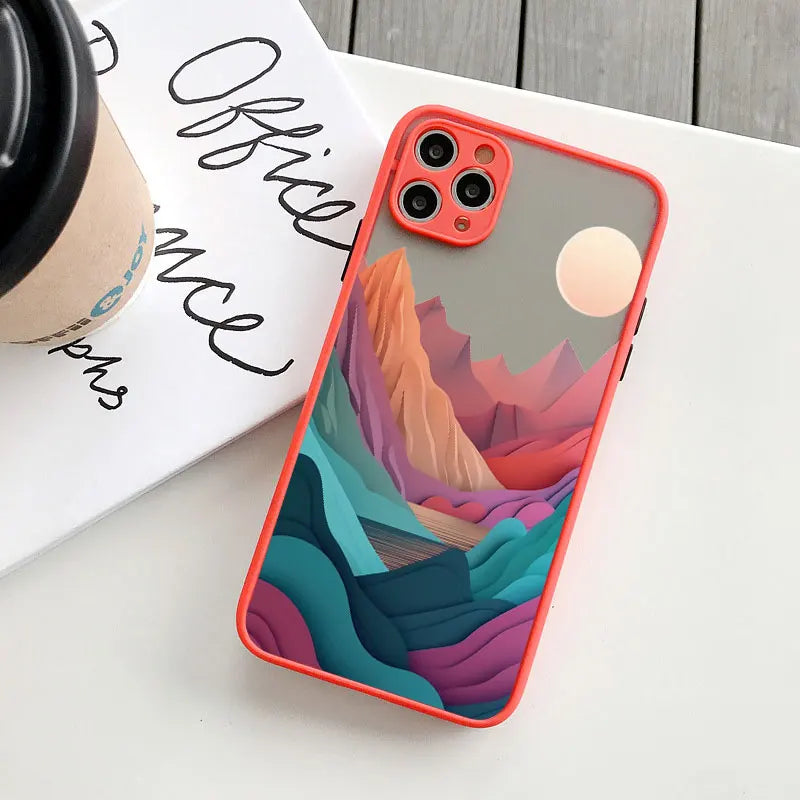 iPhone Creative Mountains 2 Shockproof Cover