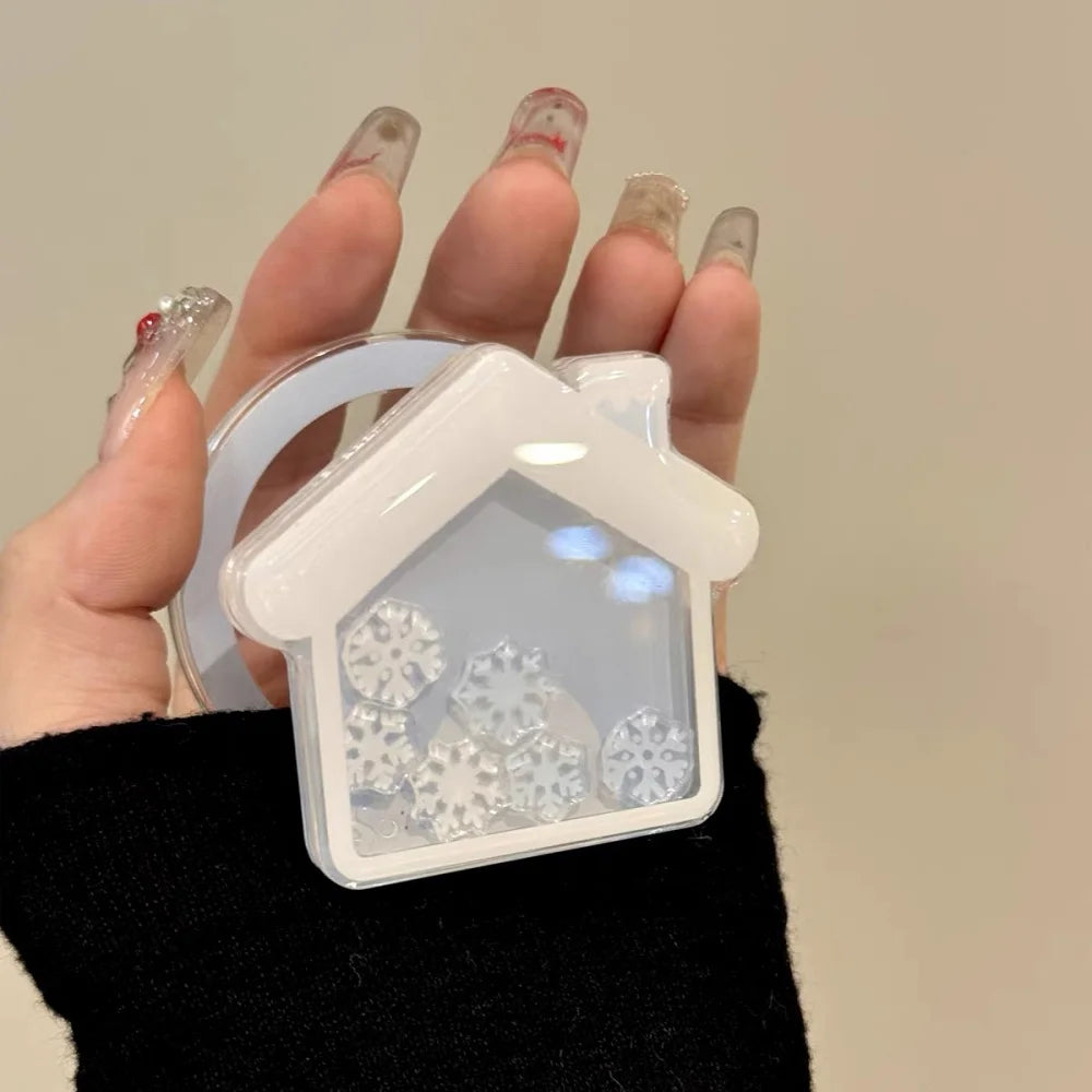 iPhone Korean Quicksand Snow Magnetic Magsafe Accessoriees Holder