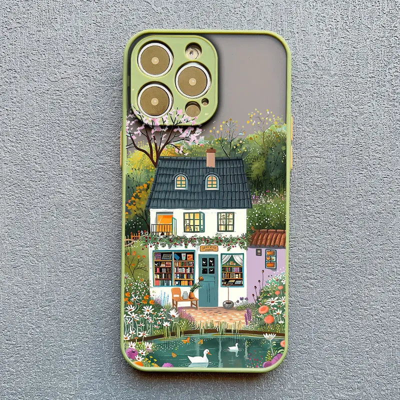 iPhone Forest Tree Bookstore Phone Covers