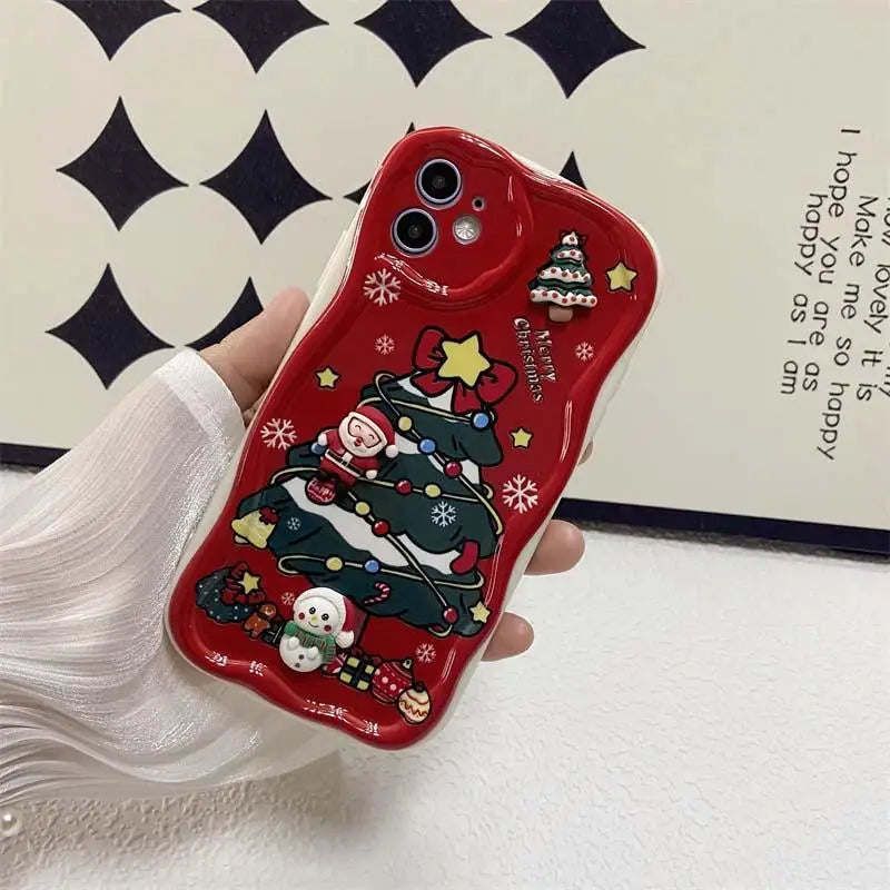 Xiaomi Redmi 3D Santa Claus Elk Christmas Tree  Back Cover