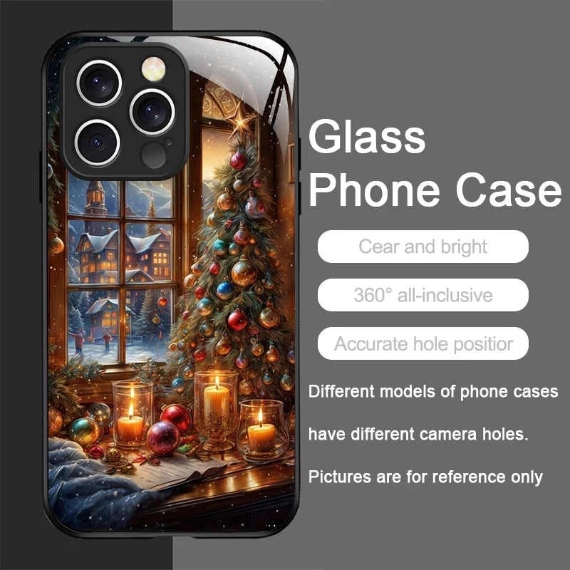 iPhone Snowy Town Scenery Creative Phone Case