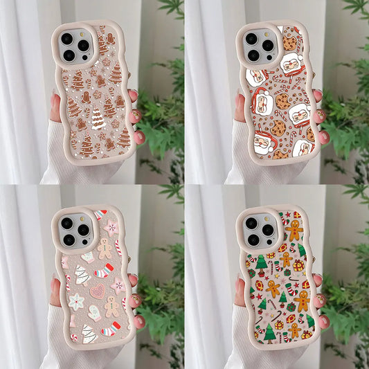 iPhone Christmas Tree Pattern Silicone Back Cover