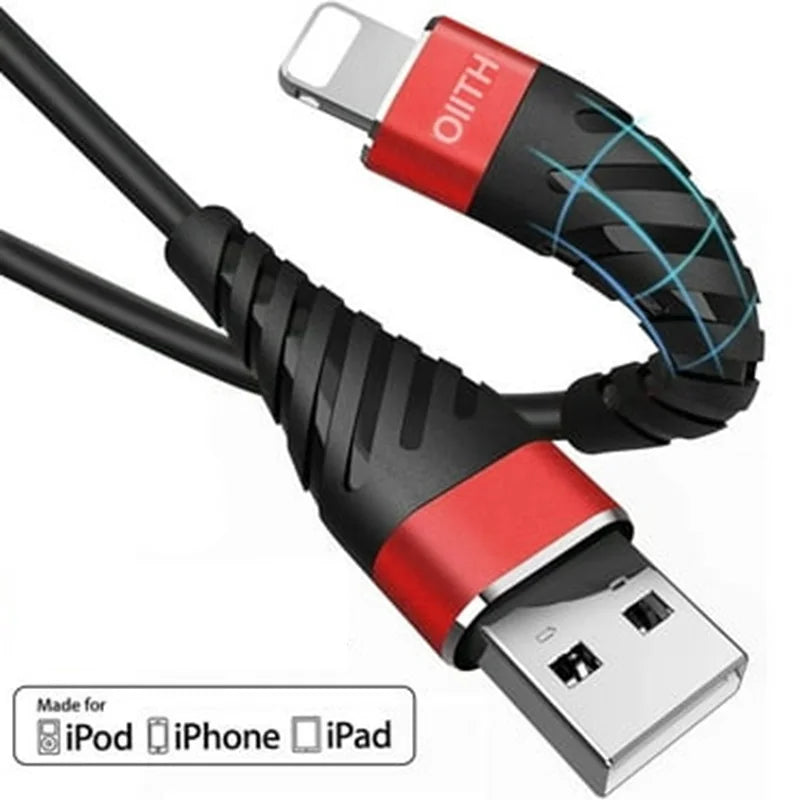 3A Fast Charging USB Cable For iPhone 11 12 13 14 Pro X XS Max 6 7 8 Plus SE iPad Cord Mobile Phone Charger Data Wire 2m 6FT