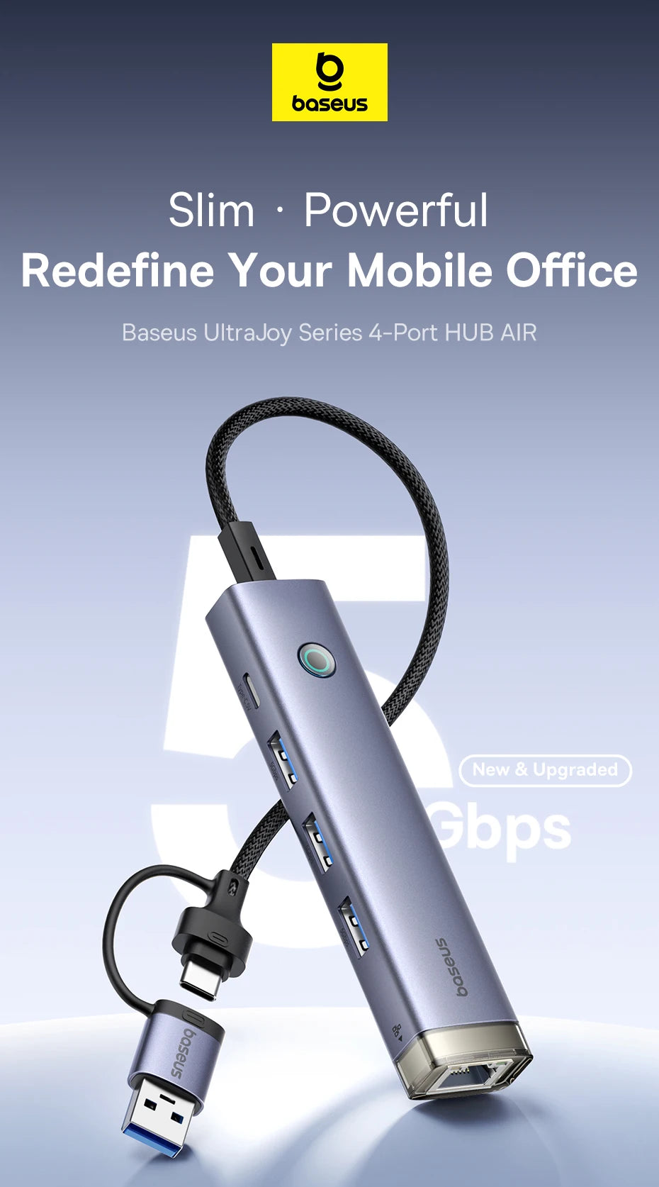 Baseus USB Hub Type-C USB-A Adapter