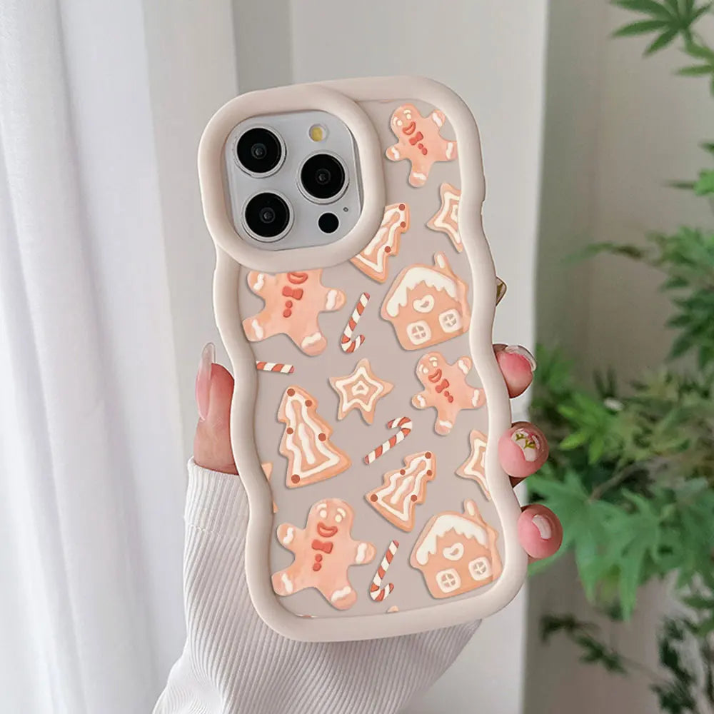 iPhone Christmas Tree Pattern Silicone Back Cover