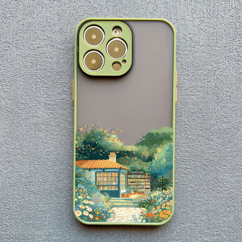 iPhone Forest Tree Bookstore Phone Covers