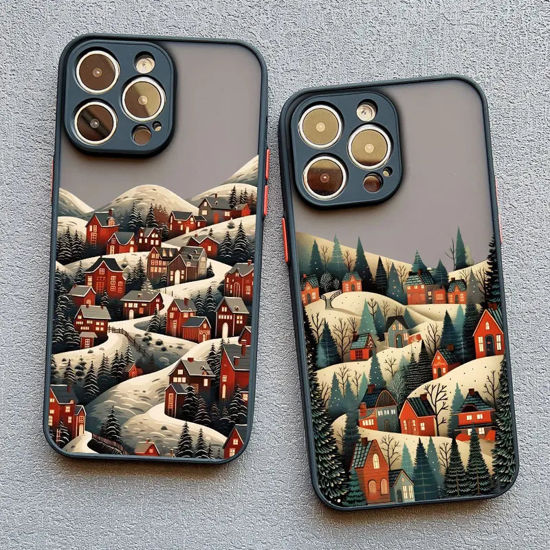 iPhone Winter Ski Village Phone Covers