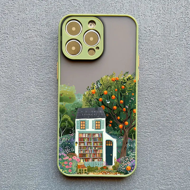 iPhone Forest Tree Bookstore Phone Covers