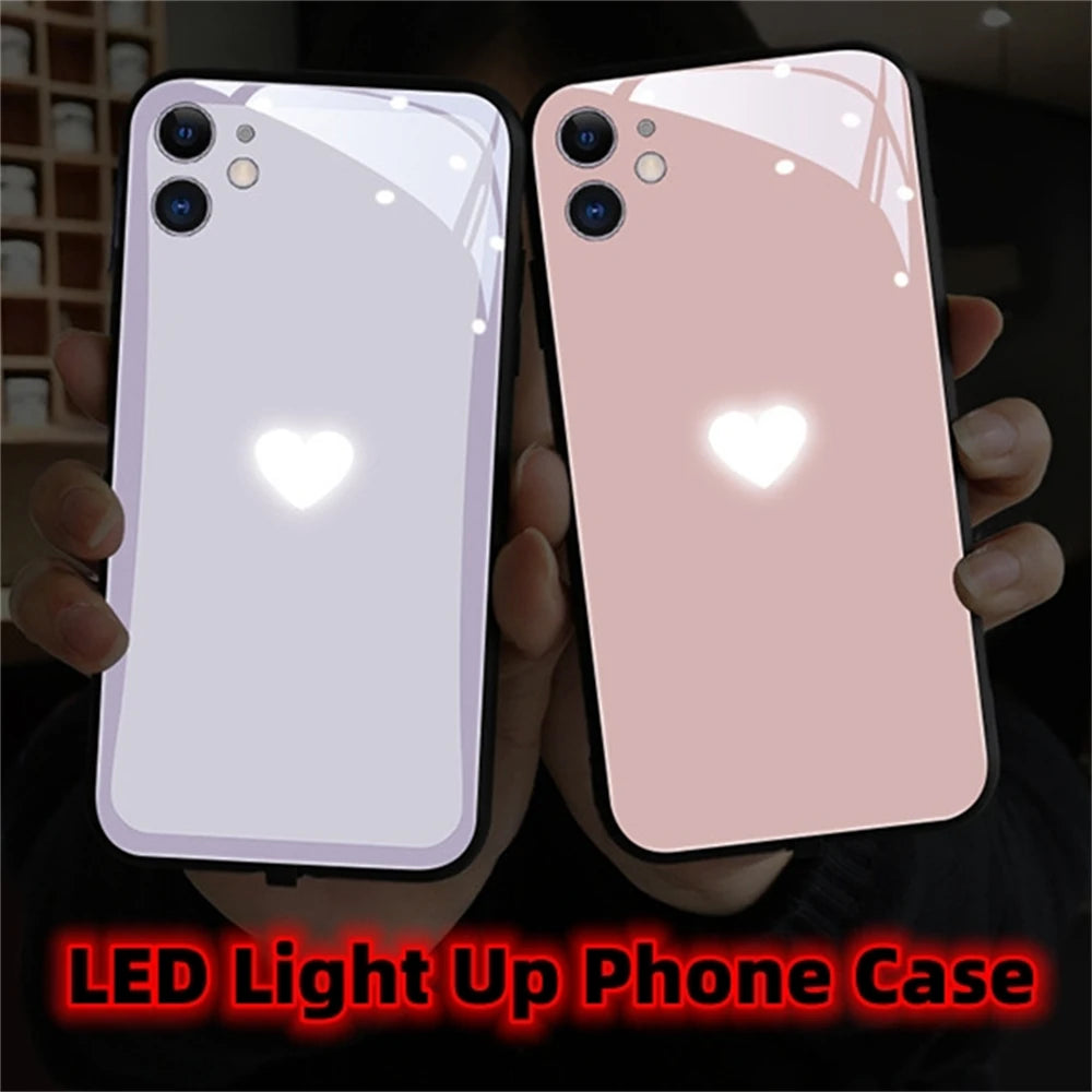 Samsung Cute Love Heart LED Case
