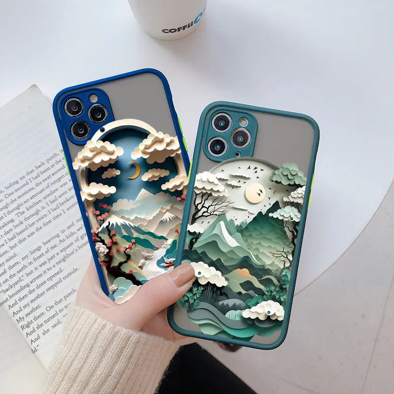 iPhone Creative Mountains 2 Shockproof Cover