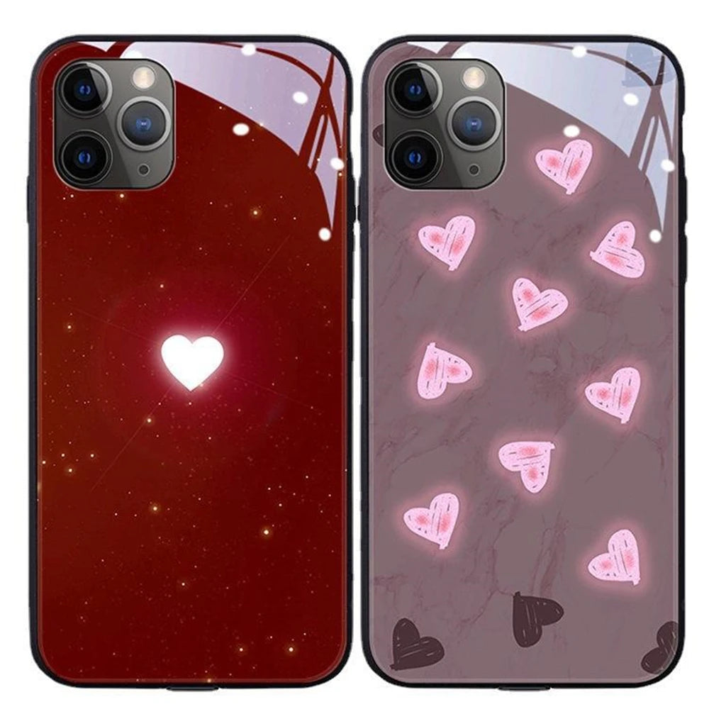 Samsung Cute Love Heart LED Case