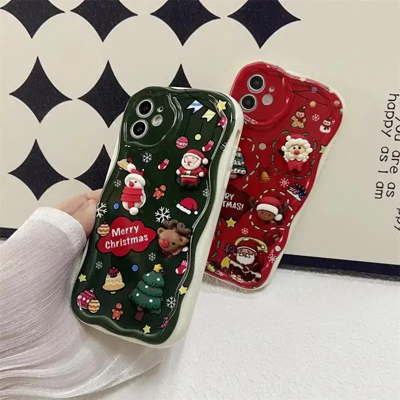 Xiaomi Redmi 3D Santa Claus Elk Christmas Tree  Back Cover