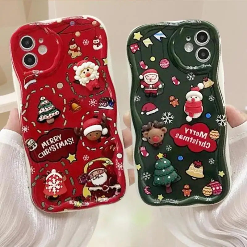 Xiaomi Redmi 3D Santa Claus Elk Christmas Tree  Back Cover