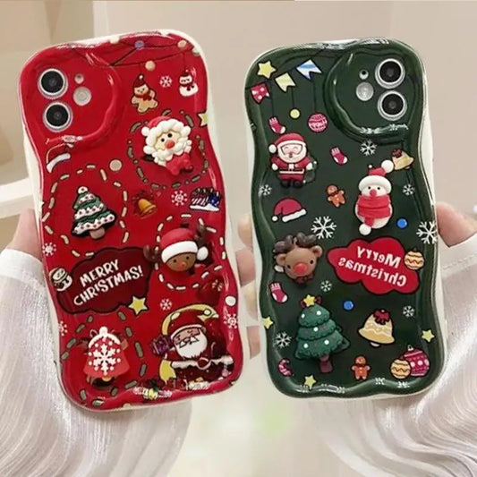 Xiaomi Redmi 3D Santa Claus Elk Christmas Tree  Back Cover