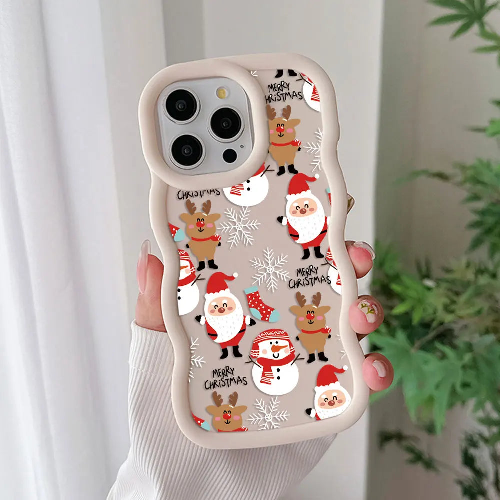 iPhone Christmas Tree Pattern Silicone Back Cover