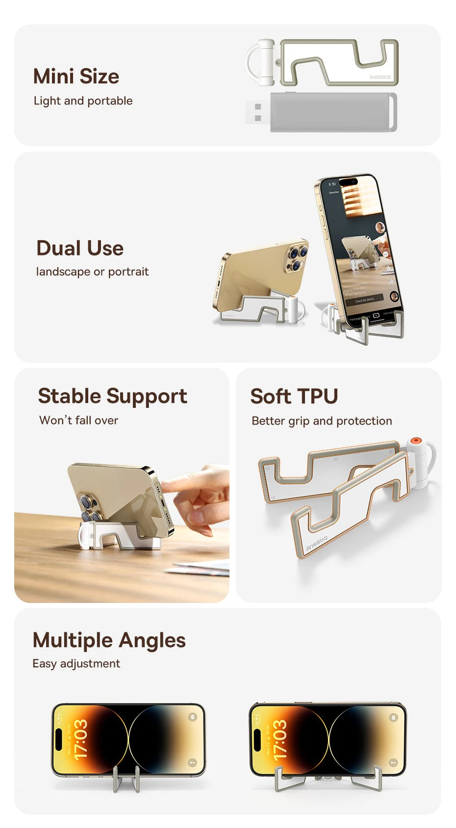 Baseus Portable Phone Holder Stand