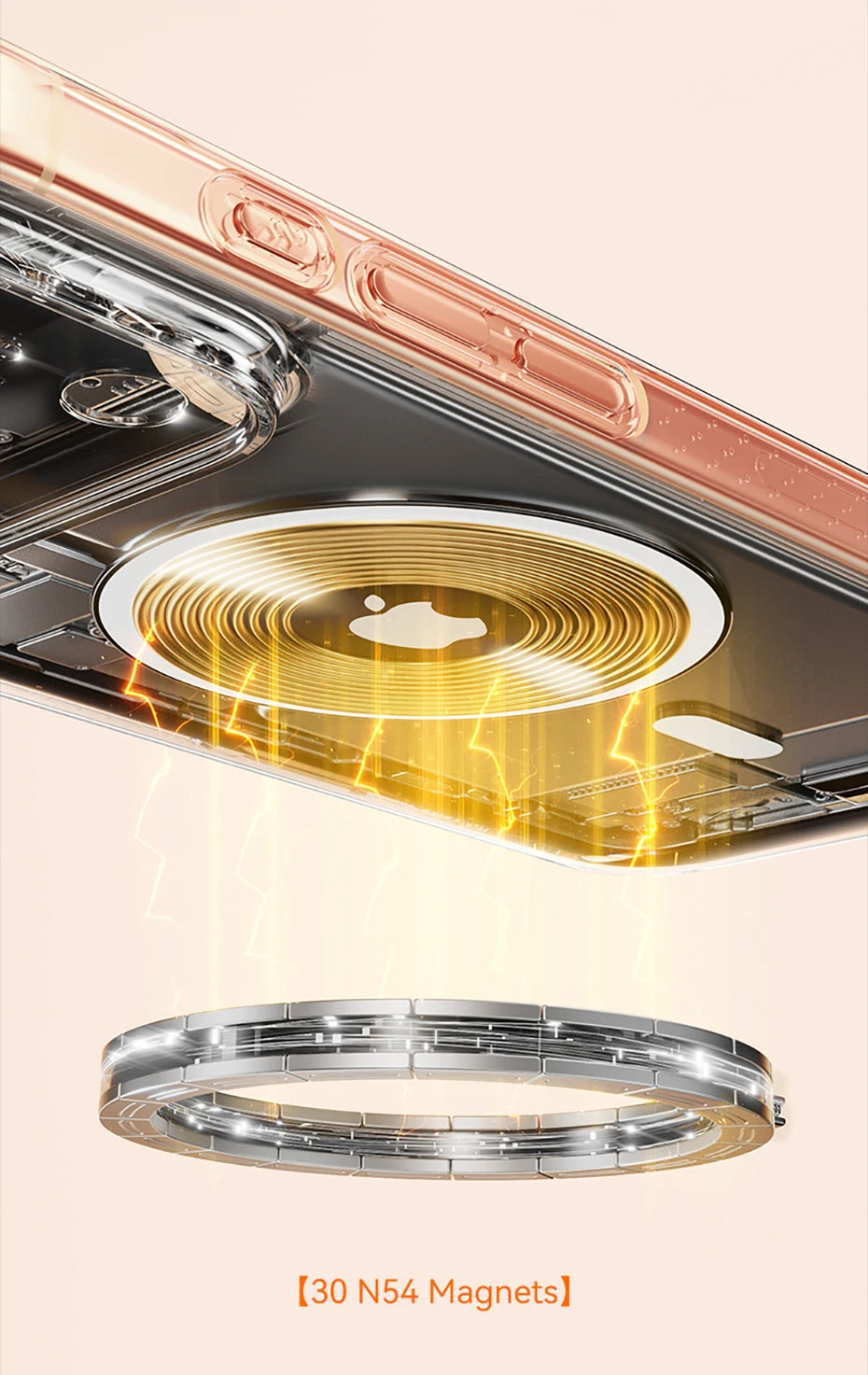 iPhone Magnetic Case Wireless Charging Cover