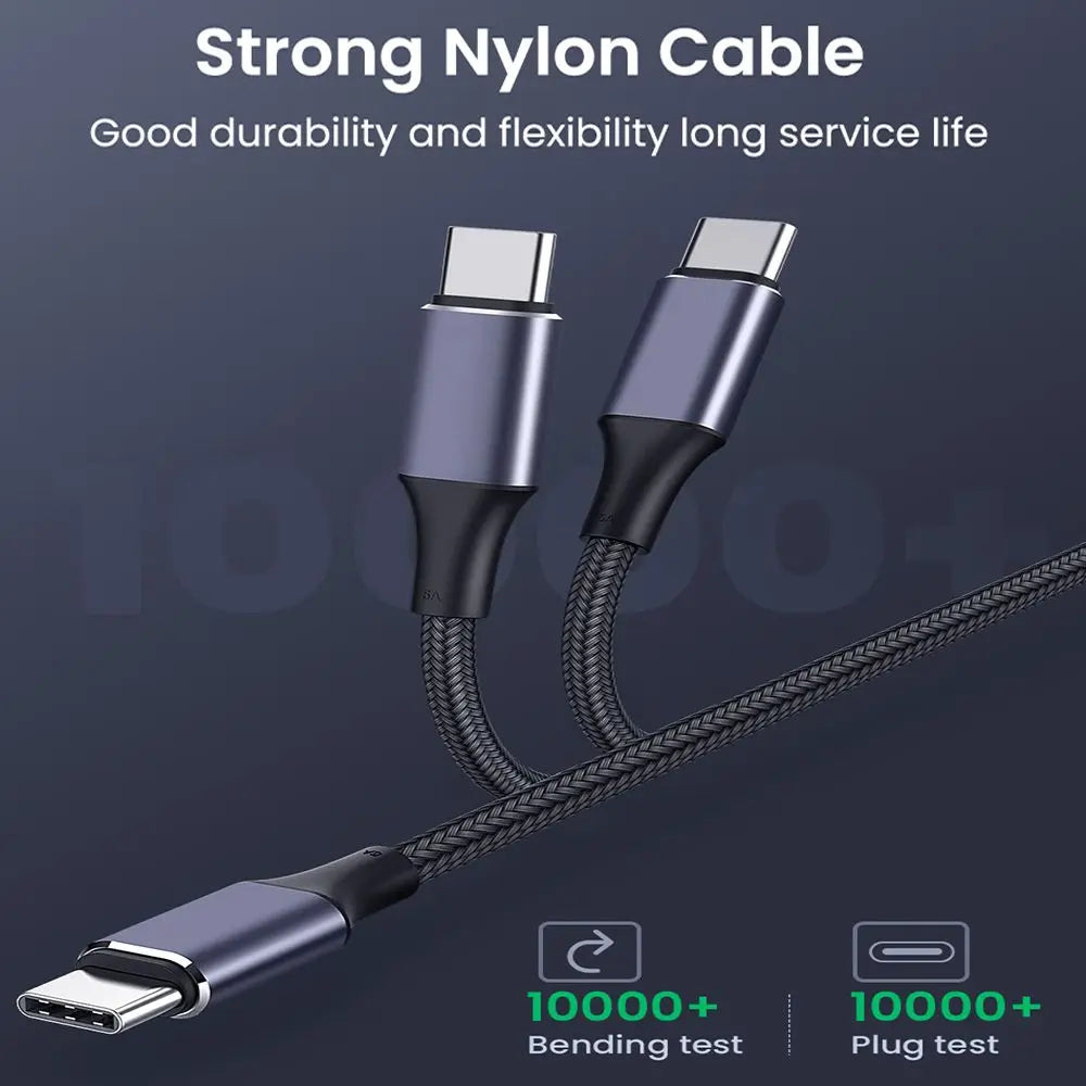 Mobile Phone USB C to USB Type C Cable PD 100W Fast Charging Line Quick Charge 4.0 Right Angle Wire 90 Degree Data 0.5m/1m/2m