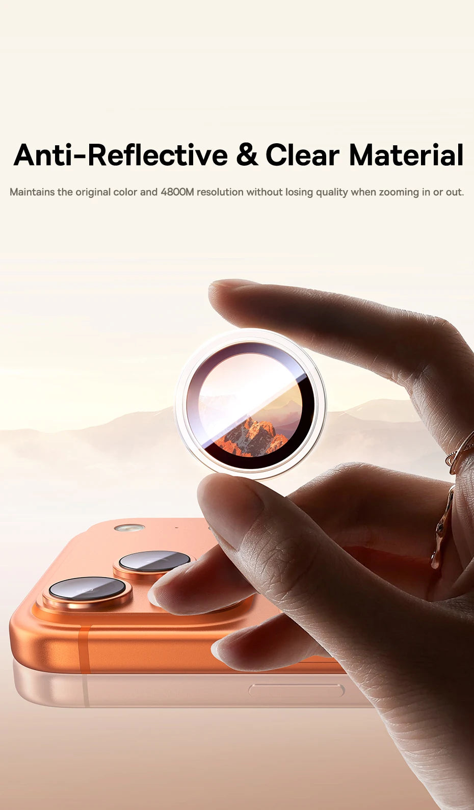 Baseus iPhone 17 Camera Lens Protectors Anti-Reflection Clear Display Corning