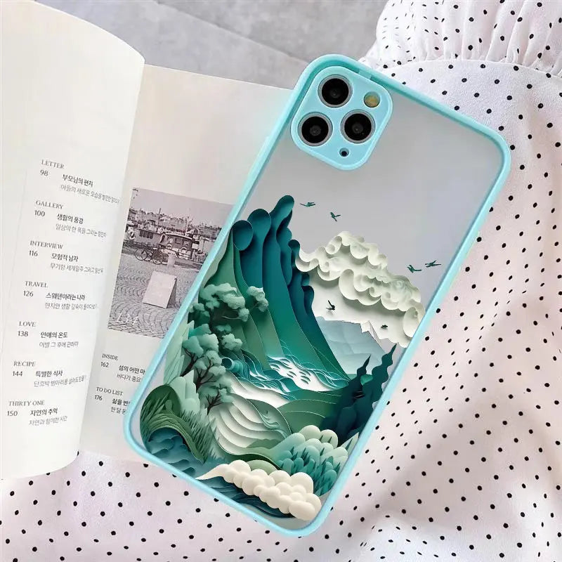 iPhone Creative Mountains 2 Shockproof Cover