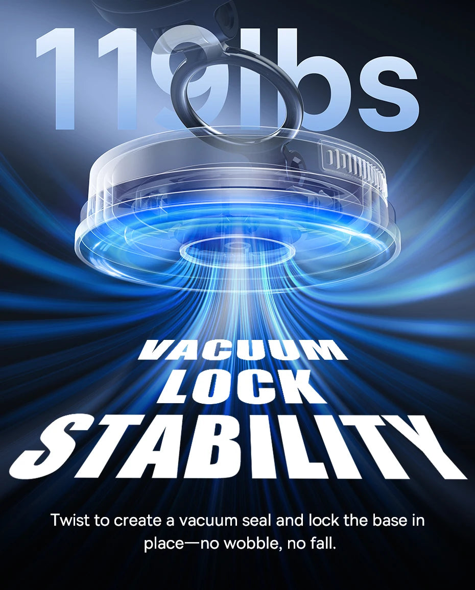 Baseus Wireless Charger Vacuum Magnetic Car Phone Holder