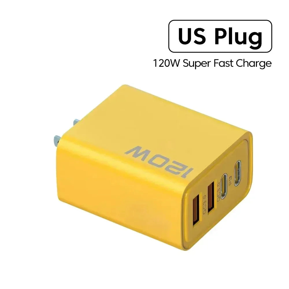 120W Phone Charger USB Type C Wall Adapter