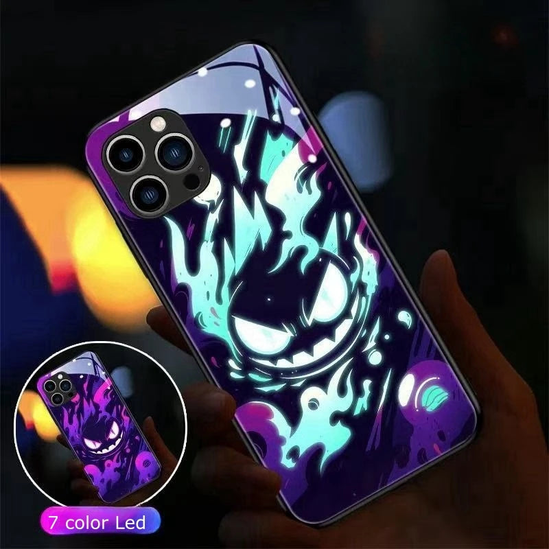iPhone Anime Gengar LED Flash Phone Case Cover